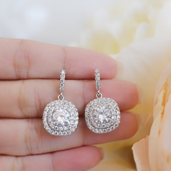 Aretes de Novia con Cristal