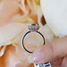 Anillo de Compromiso Diamante Oro Blanco 14k SKR37129-SD/699/3A1
