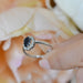 Anillo Compromiso Diamante Oro Blanco 14K SKR34085-SD/399/2A3