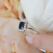Anillo de Compromiso Diamante Oro Blanco 14k SKR37129-SD/699/3A1