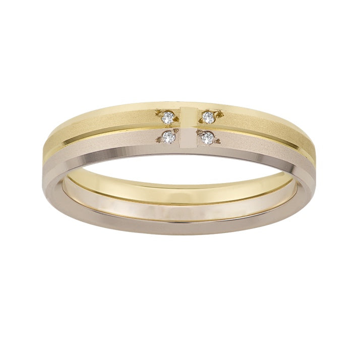 Argolla Matrimonial Oro 14k Mod. GJIP1-151