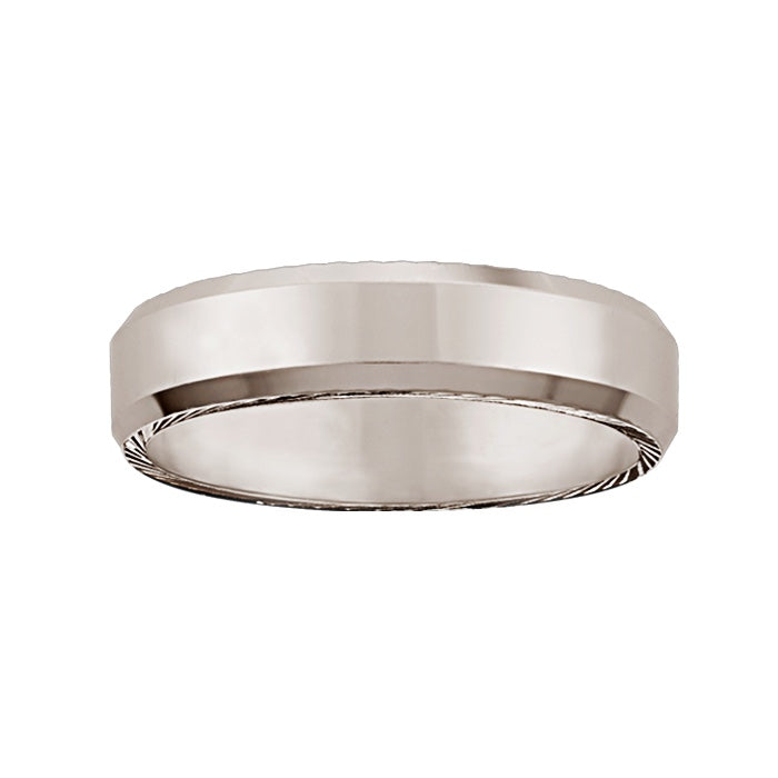 Argolla Matrimonial Oro Blanco 14k Mod. GJIP1-037