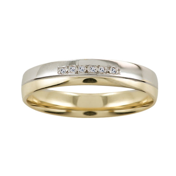 Argolla Matrimonial Oro 14k Mod. GJIP1-117