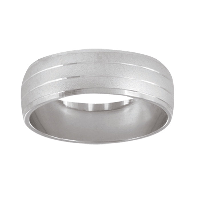 Argolla Matrimonial Oro Blanco 10k Mod. GJIP1-041