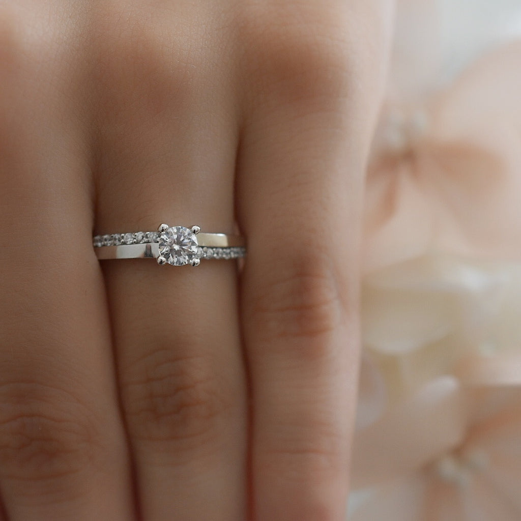 Anillo Compromiso Oro 14k Mod. GJIP45-023