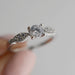 Anillo Compromiso Oro Blanco 14k 176/2