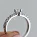 Anillo Compromiso Oro Blanco 14k 176/6