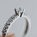 Anillo Compromiso Oro Blanco 14k 176/6