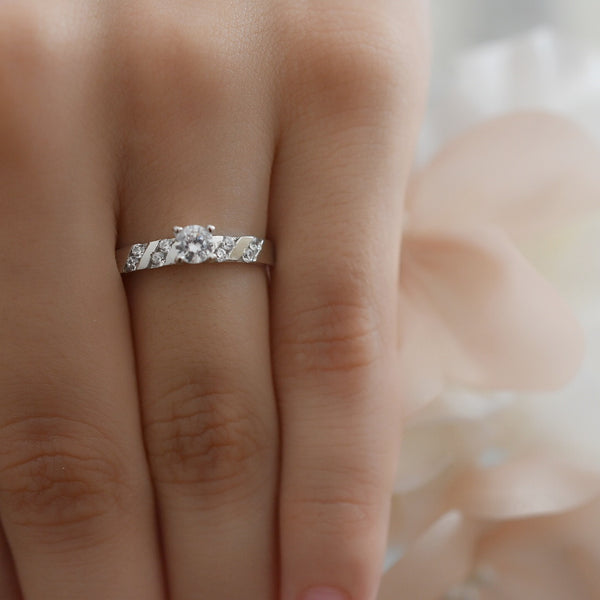 Anillo Compromiso Oro 14K 1A7