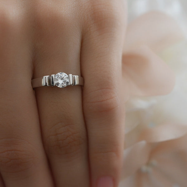 Anillo Compromiso Oro 14K 2A8
