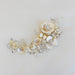 Peineta con Cristal cortado y perlas TD26