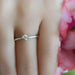 Anillo de Compromiso Diamantes Oro 14k 21183o