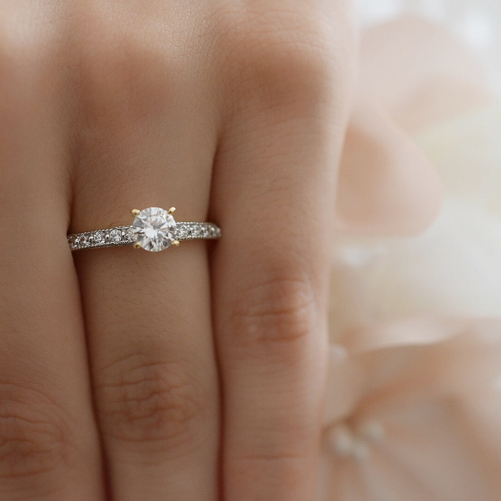 Anillo Compromiso Oro 14k Mod. GJIP45-009