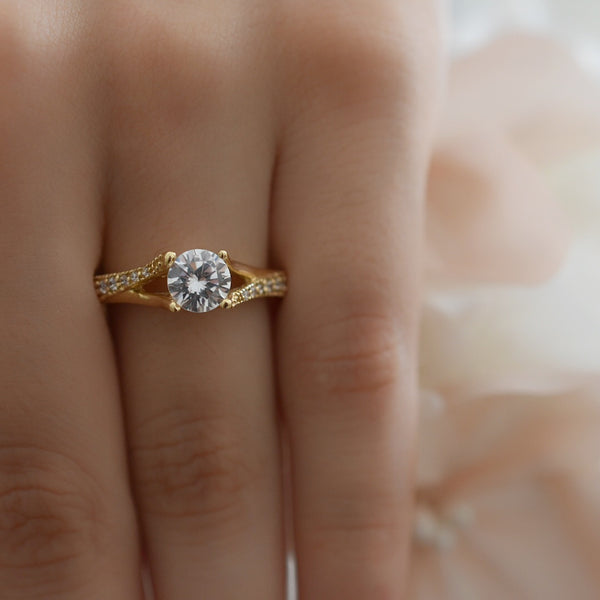Anillo Compromiso Oro 14k Mod. GJIP45-018