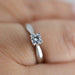 Anillo Compromiso Oro Blanco 14k 176/5