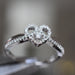Anillo Compromiso Diamante Oro Blanco 14k GJIP91-0249c