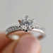 Anillo Compromiso Oro Blanco 14k 176/3