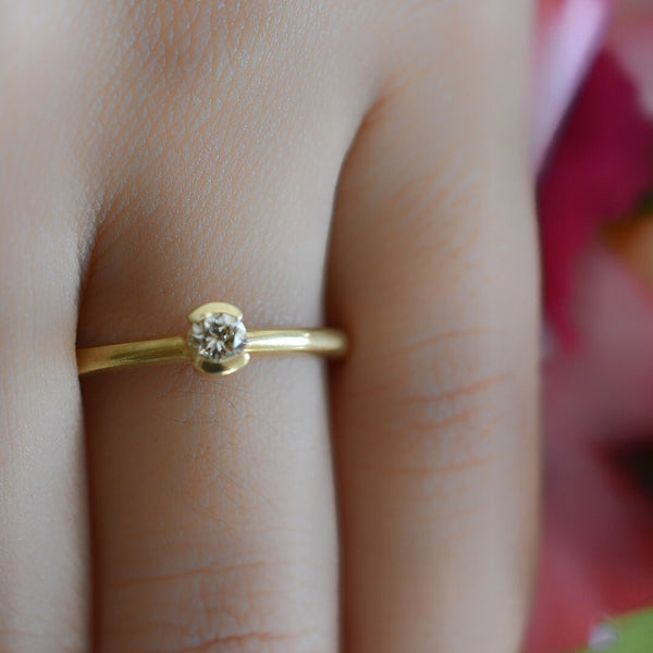 Anillo Compromiso Diamante 14k Mod.1171