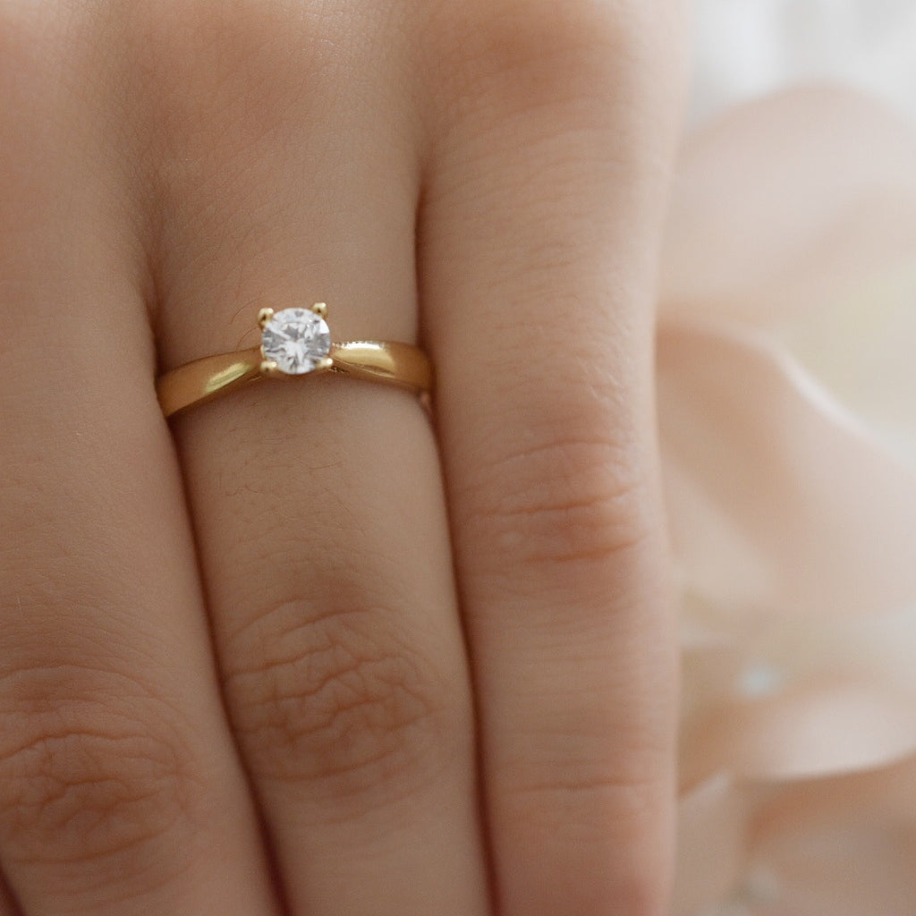 Anillo Compromiso Oro 14k Mod. GJIP45-015