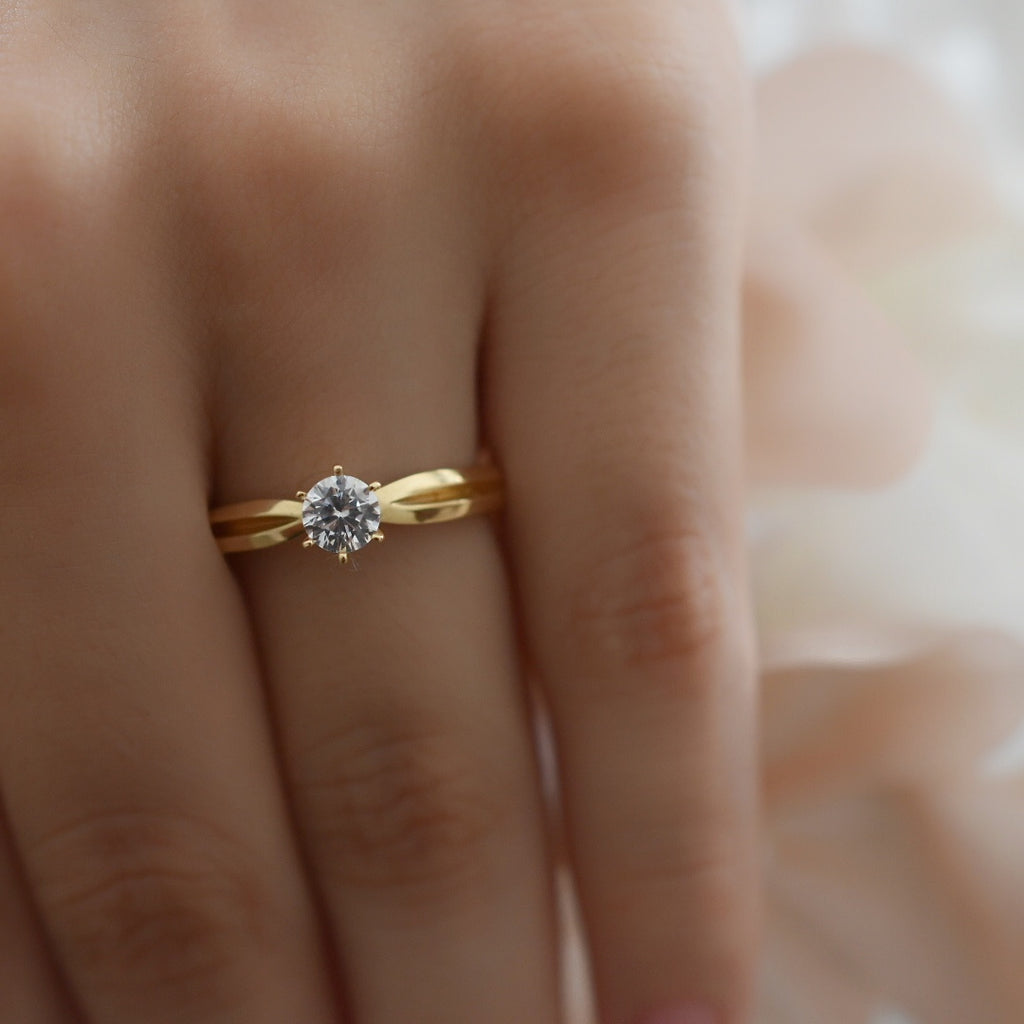 Anillo de Compromiso 14K 2A1