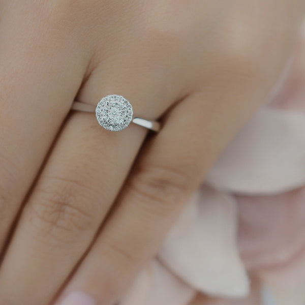 Anillo de Compromiso Diamante Oro Blanco 14k SK171475/279/1A15