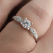 Anillo Compromiso Oro Blanco 14k 176/2