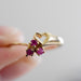 Anillo Corazon Rubi Oro 10k