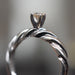 Anillo Compromiso Diamante Oro Blanco 14k GJIP43-0512P