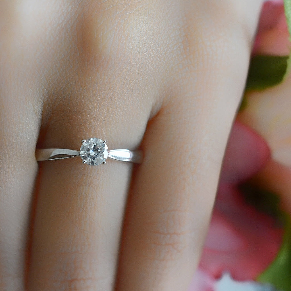 Anillo de Compromiso Diamante 14k 21599ob