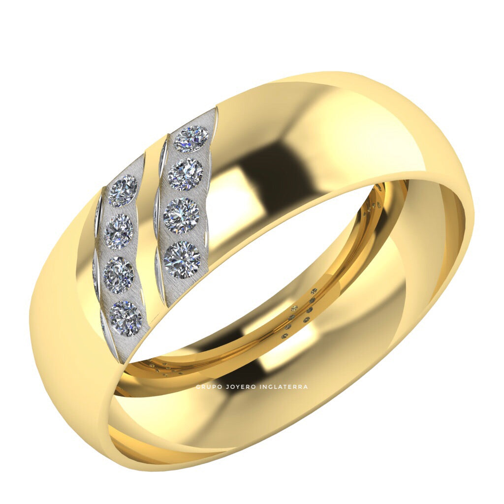 Alianza Matrimonial Oro Amarillo 14k LP2