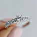 Anillo Compromiso Oro Blanco 14k 176/6