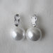 Arete Rodio Plata Zirconia/Perla AR37