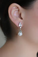 Arete Rodio Plata Zirconia/Perla AR22