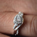 Anillo Compromiso Diamante Oro Blanco 14k GJIP91-0379c