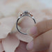 Anillo de Compromiso Diamante Oro Blanco 14k SK204536/349/2A40