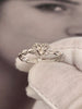 Anillo de Compromiso Diamantes Oro Blanco 14k 21199o