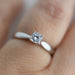 Anillo Compromiso Oro Blanco 14k 176/5