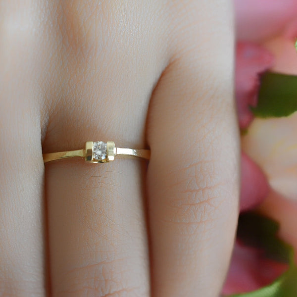 Anillo de Compromiso Diamante 14k 268p