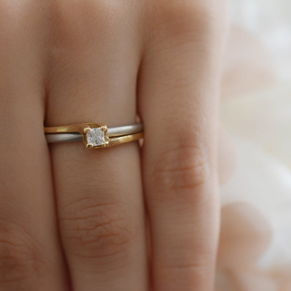 Anillo Compromiso Oro 14K 3A9