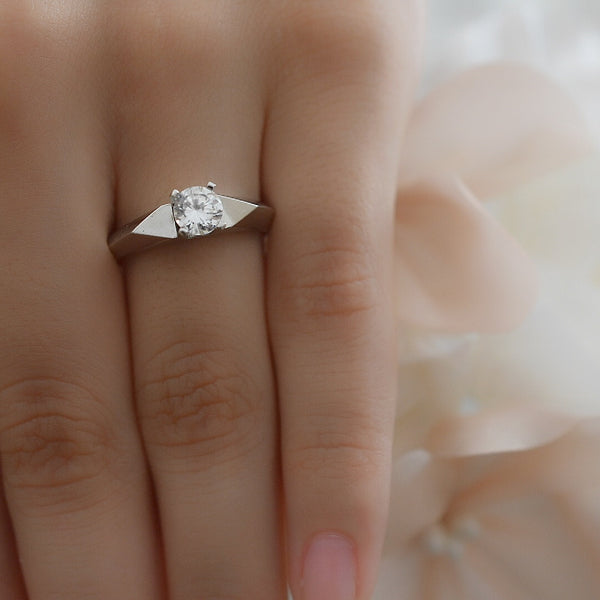 Anillo Compromiso Oro 14K 3A6