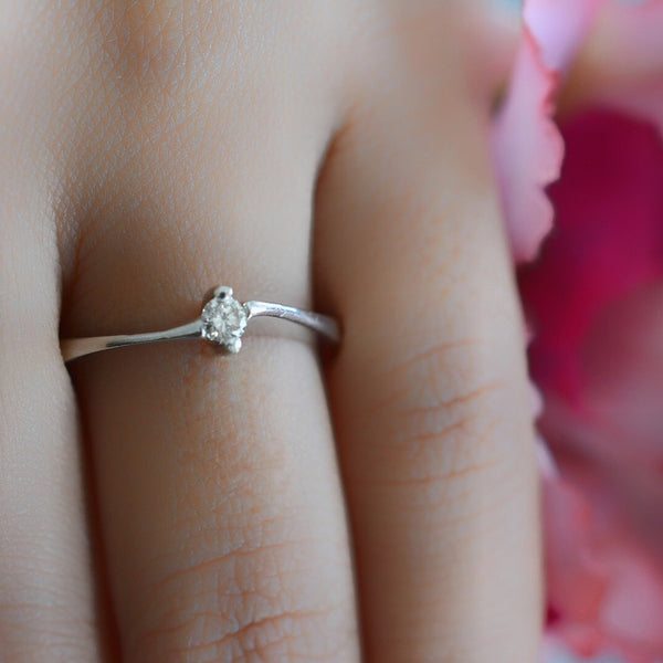 Anillo de Compromiso Diamante Oro 14k 6018