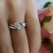 Anillo Compromiso Diamante Oro Blanco 14k GJIP91-0379c