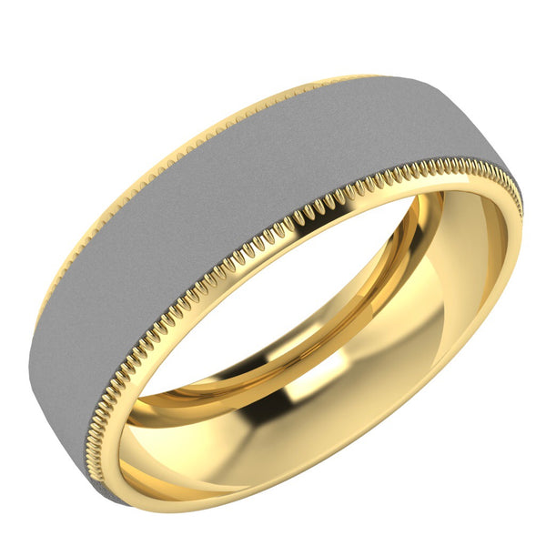Alianza Matrimonial Oro Combinado 14k 525-6