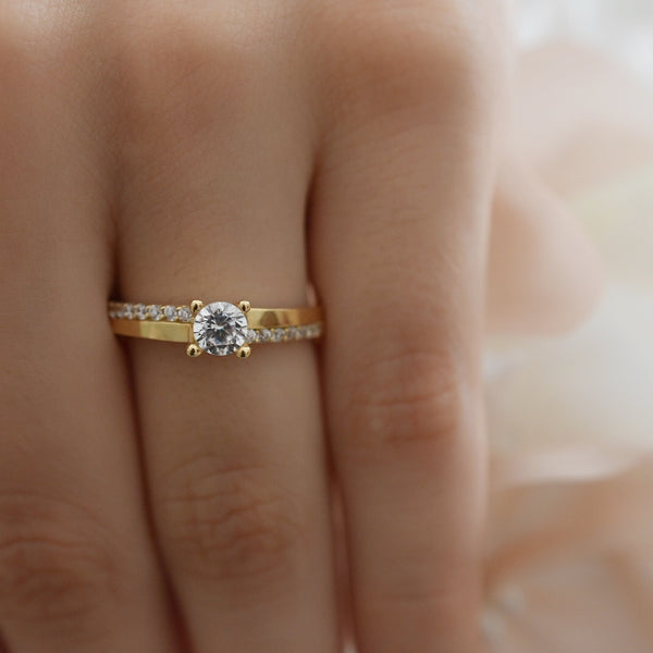 Anillo Compromiso Oro 14k GJIP45-031