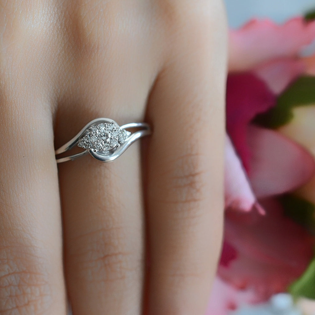 Anillo de Compromiso Diamante Oro 14k 21249o