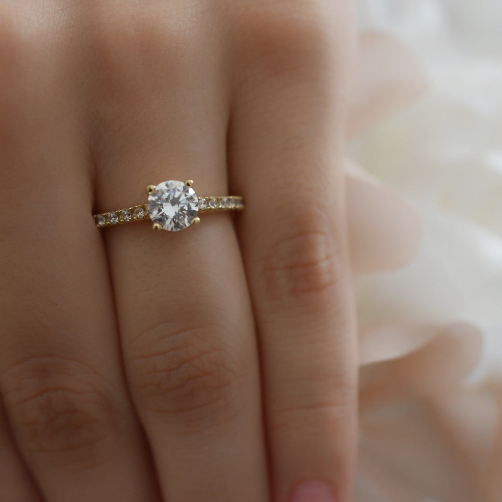 Anillo Compromiso Oro 14k Mod. GJIP45-005