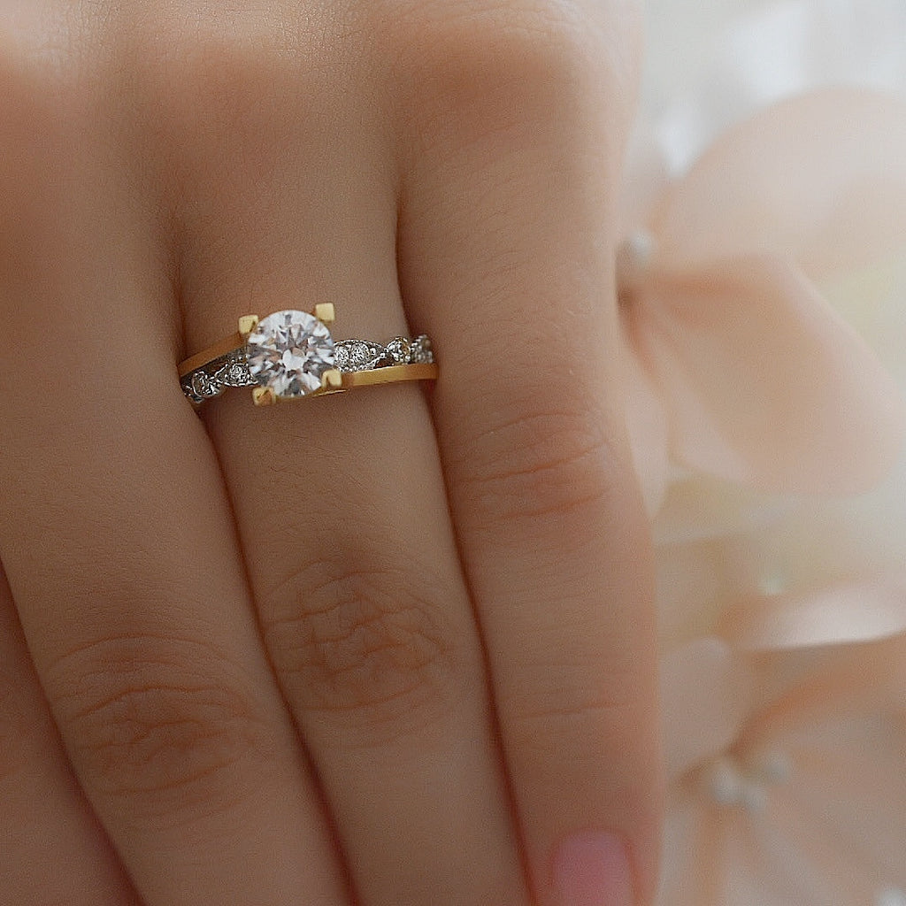 Anillo Compromiso Oro 14k Mod. GJIP45-008