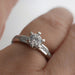 Anillo Compromiso Oro Blanco 14k 176/3