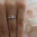 Anillo Compromiso Oro Blanco 14k 176/5