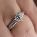 Anillo Compromiso Oro Blanco 14k 176/3